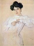 Portrait of Maria Nikolayevna Yermolova (Detail), 1905-Valentin Serov-Framed Giclee Print