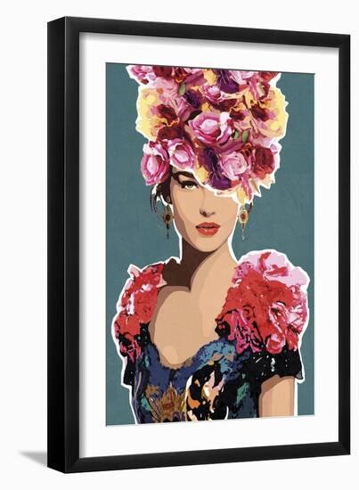 Valentina Floral-Mark Chandon-Framed Giclee Print