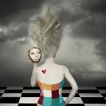 Artistic Image Representing an House Floating in the Air Tied to a Rope to the Tree in a Surreal Vi-Valentina Photos-Photographic Print