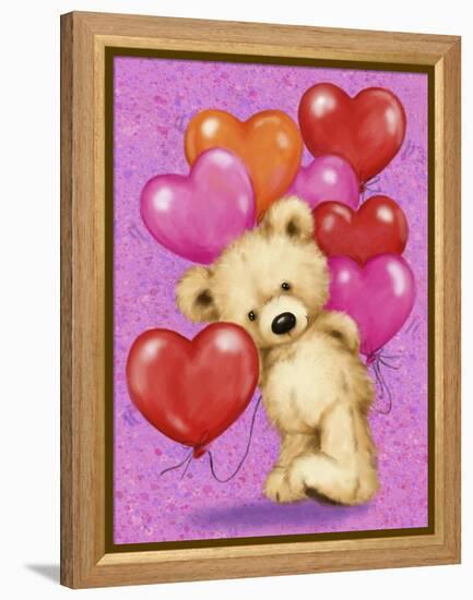 Valentine Bear-MAKIKO-Framed Premier Image Canvas