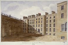 Inner Courtyard of Fleet Prison, City of London, 1805-Valentine Davis-Giclee Print