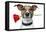 Valentine Dog-Javier Brosch-Framed Premier Image Canvas