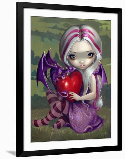 Valentine Dragon-Jasmine Becket-Griffith-Framed Art Print