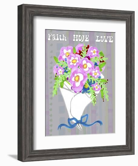 Valentine Floral Bouquet-Cyndi Lou-Framed Giclee Print