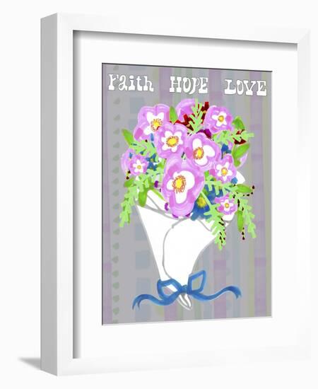 Valentine Floral Bouquet-Cyndi Lou-Framed Giclee Print