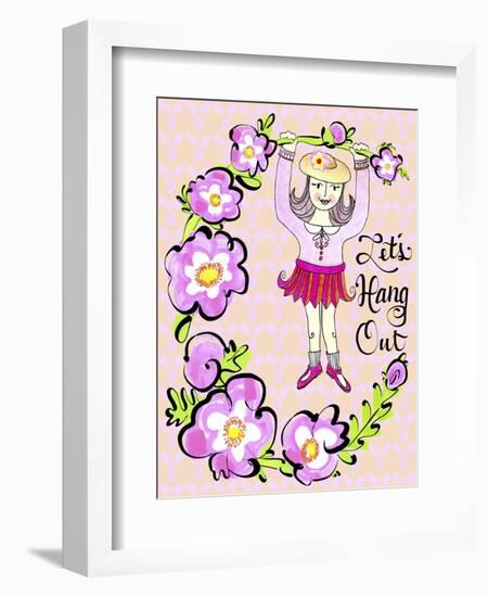 Valentine Floral Hang Out-Cyndi Lou-Framed Giclee Print