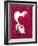 Valentine Gnome with Heart-MAKIKO-Framed Giclee Print