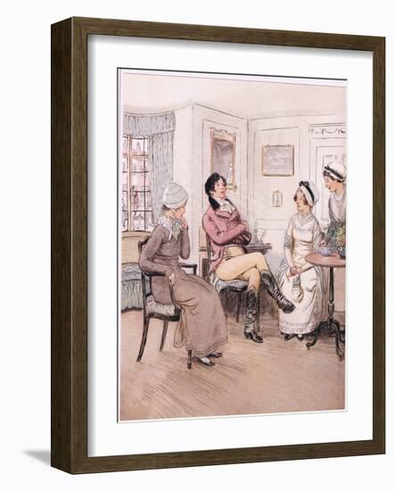 Valentine: I Regret That They are Out, Patty, But I Will Await their Return-Hugh Thomson-Framed Giclee Print