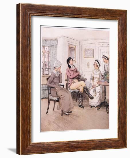 Valentine: I Regret That They are Out, Patty, But I Will Await their Return-Hugh Thomson-Framed Giclee Print