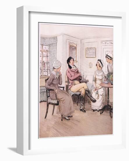 Valentine: I Regret That They are Out, Patty, But I Will Await their Return-Hugh Thomson-Framed Giclee Print