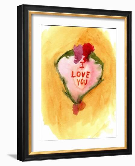 Valentine Ii, C.2019 (Watercolor on Paper)-Janel Bragg-Framed Giclee Print