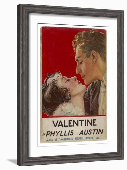 "Valentine" (Phyllis Austin) They Kiss-Doco-Framed Art Print