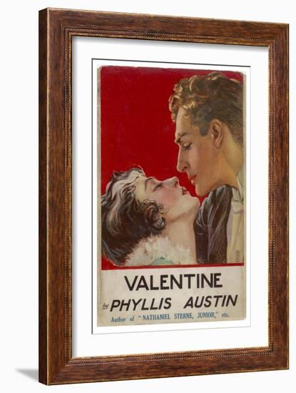 "Valentine" (Phyllis Austin) They Kiss-Doco-Framed Art Print