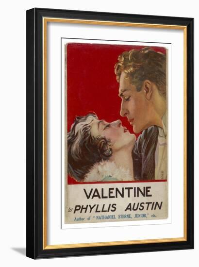 "Valentine" (Phyllis Austin) They Kiss-Doco-Framed Art Print