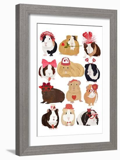 Valentine Pigs-Hanna Melin-Framed Art Print