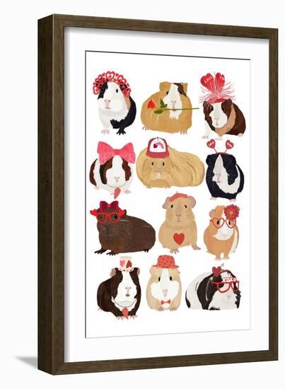 Valentine Pigs-Hanna Melin-Framed Art Print