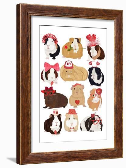 Valentine Pigs-Hanna Melin-Framed Art Print