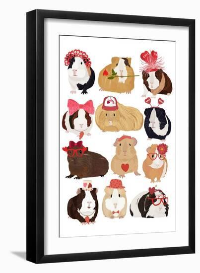 Valentine Pigs-Hanna Melin-Framed Art Print