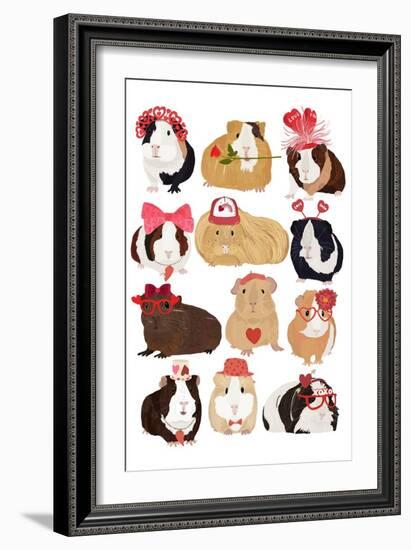 Valentine Pigs-Hanna Melin-Framed Art Print