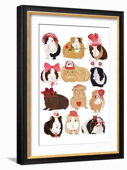 Valentine Pigs-Hanna Melin-Framed Art Print