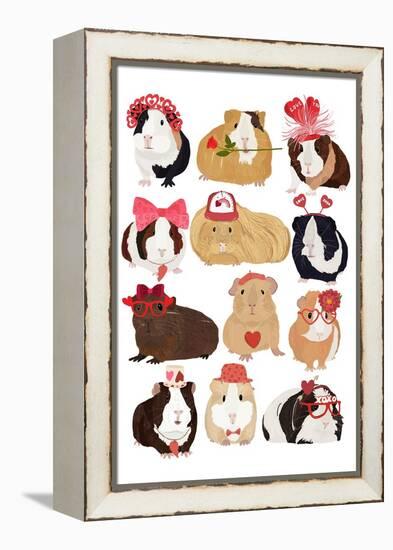 Valentine Pigs-Hanna Melin-Framed Stretched Canvas