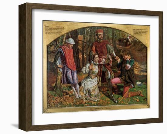 Valentine Rescuing Sylvia from Proteus, 1851-William Holman Hunt-Framed Giclee Print