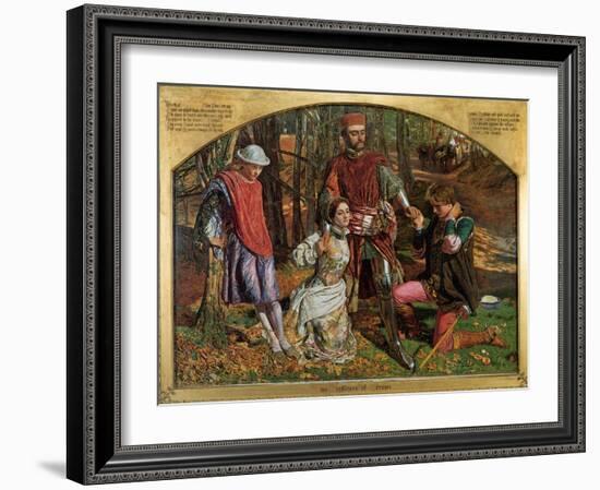 Valentine Rescuing Sylvia from Proteus, 1851-William Holman Hunt-Framed Giclee Print