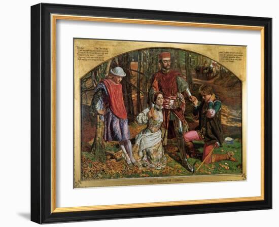 Valentine Rescuing Sylvia from Proteus, 1851-William Holman Hunt-Framed Giclee Print