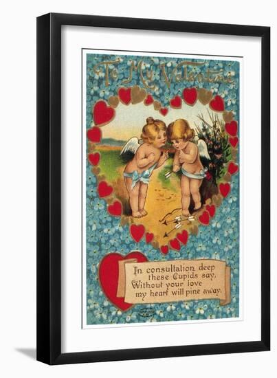 Valentine's Day Card-null-Framed Giclee Print