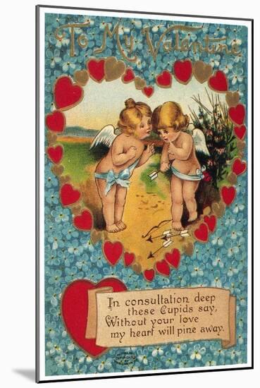 Valentine's Day Card-null-Mounted Giclee Print