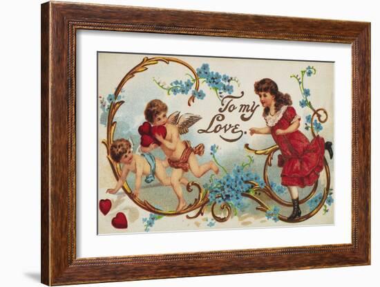 Valentine's Day Card-null-Framed Giclee Print