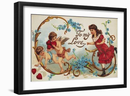 Valentine's Day Card-null-Framed Giclee Print