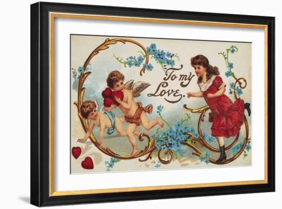 Valentine's Day Card-null-Framed Giclee Print