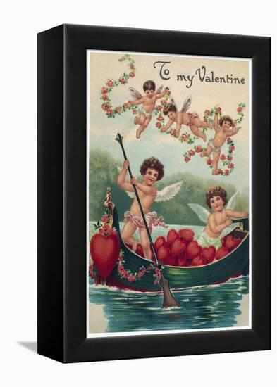 Valentine's Day Card-null-Framed Premier Image Canvas