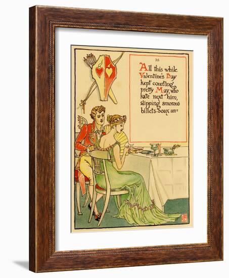 Valentine's Day Courts May-Walter Crane-Framed Art Print