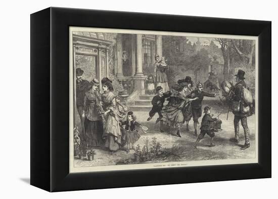 Valentine's Day, Oh! Here's the Postman!-null-Framed Premier Image Canvas