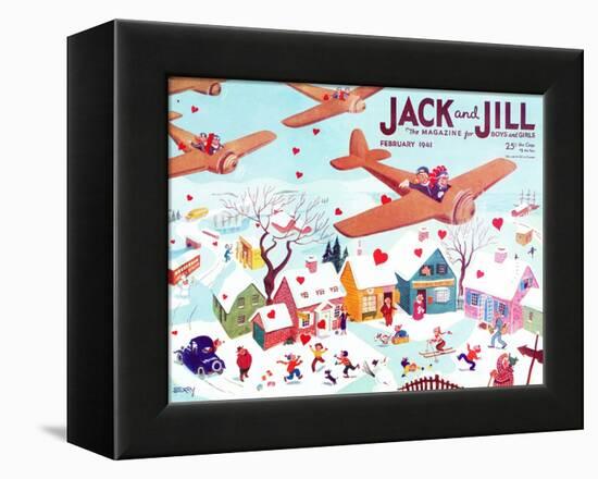 Valentine's  - Jack and Jill, February 1941-Michael Berry-Framed Premier Image Canvas