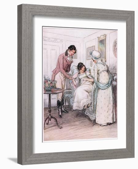 Valentine: She Will Recover-Hugh Thomson-Framed Giclee Print