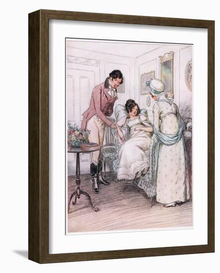 Valentine: She Will Recover-Hugh Thomson-Framed Giclee Print