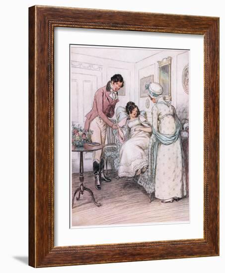 Valentine: She Will Recover-Hugh Thomson-Framed Giclee Print