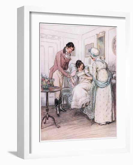 Valentine: She Will Recover-Hugh Thomson-Framed Giclee Print