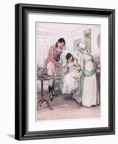 Valentine: She Will Recover-Hugh Thomson-Framed Giclee Print