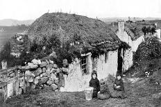 Interior of a Crofter's Cottage, Shetland, Scotland, 1924-1926-Valentine & Sons-Giclee Print