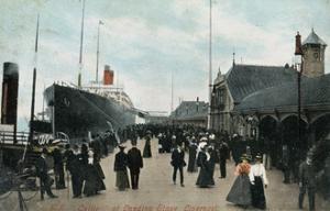 Steamship SS 'Celtic' at the Quayside, Liverpool, Lancashire, C1904 by Valentine & Sons