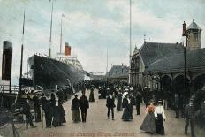 Steamship SS 'Celtic' at the Quayside, Liverpool, Lancashire, C1904-Valentine & Sons-Giclee Print