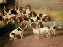 Mr J Moss's Pack of Basset-Hounds at Bishops Waltham, Near Winchester-Valentine Thomas Garland-Giclee Print
