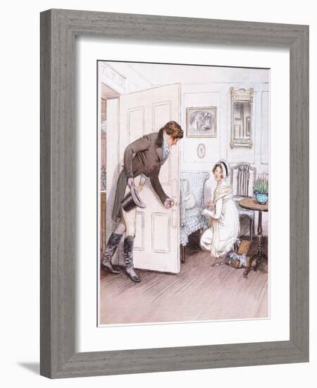 Valentine: To See Her on His Knees-Hugh Thomson-Framed Giclee Print