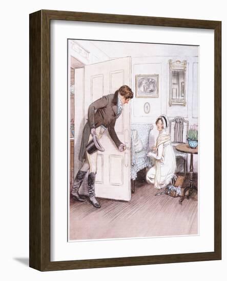 Valentine: To See Her on His Knees-Hugh Thomson-Framed Giclee Print