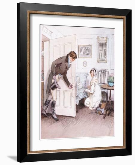 Valentine: To See Her on His Knees-Hugh Thomson-Framed Giclee Print