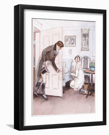 Valentine: To See Her on His Knees-Hugh Thomson-Framed Giclee Print
